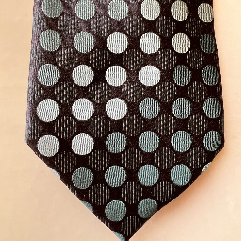 nwt bcbg men’s silk necktie polka dot